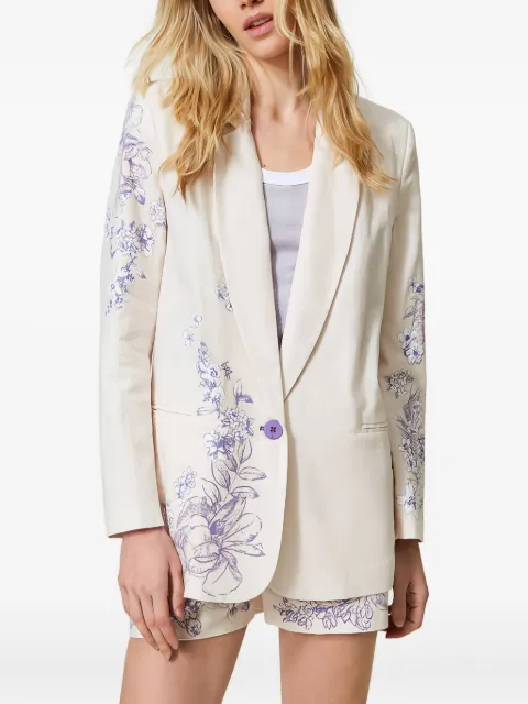 TWINSET floral-print blazer