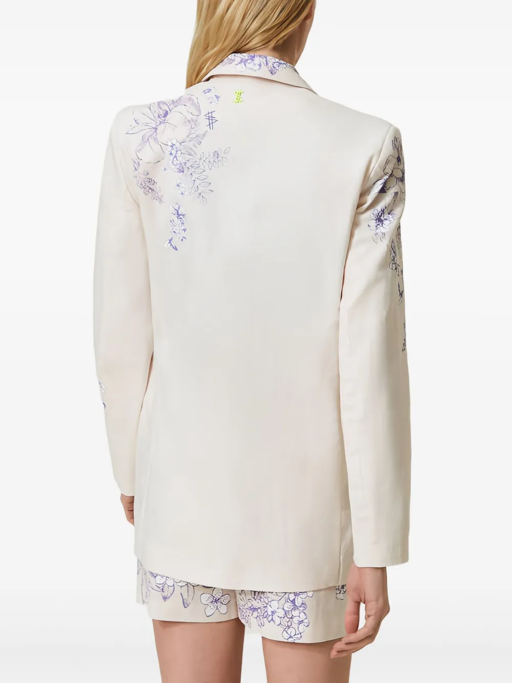 TWINSET Blazer met bloemenprint Beige