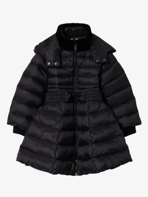 TWINSET Kids belted puffer coat 
