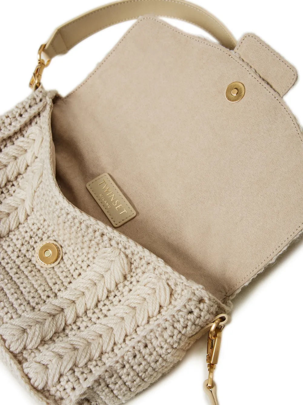 TWINSET Amie medium schoudertas Beige