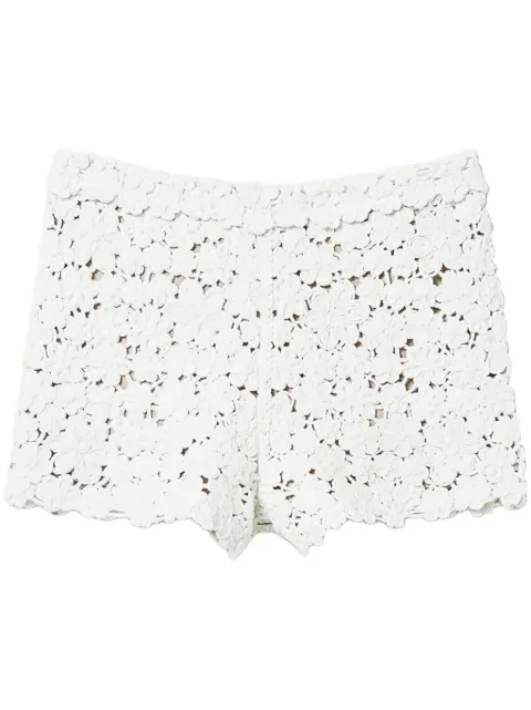 TWINSET floral-embroidered shorts