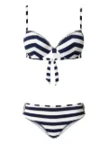 TWINSET striped push-up bikini set - White