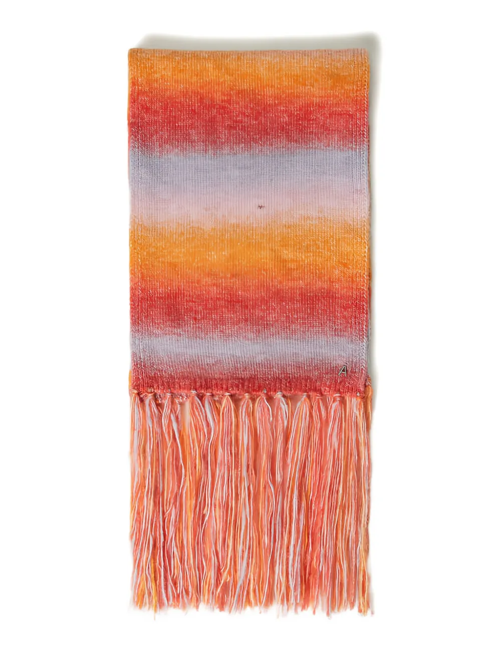 TWINSET ombré-effect fringe scarf | Orange | Image 1