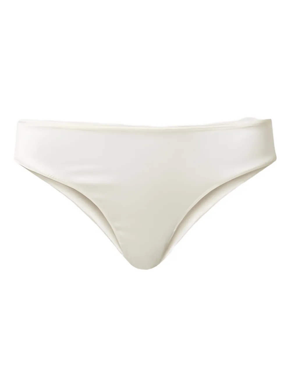 Twinset Satin-effect Brazilian Briefs In White