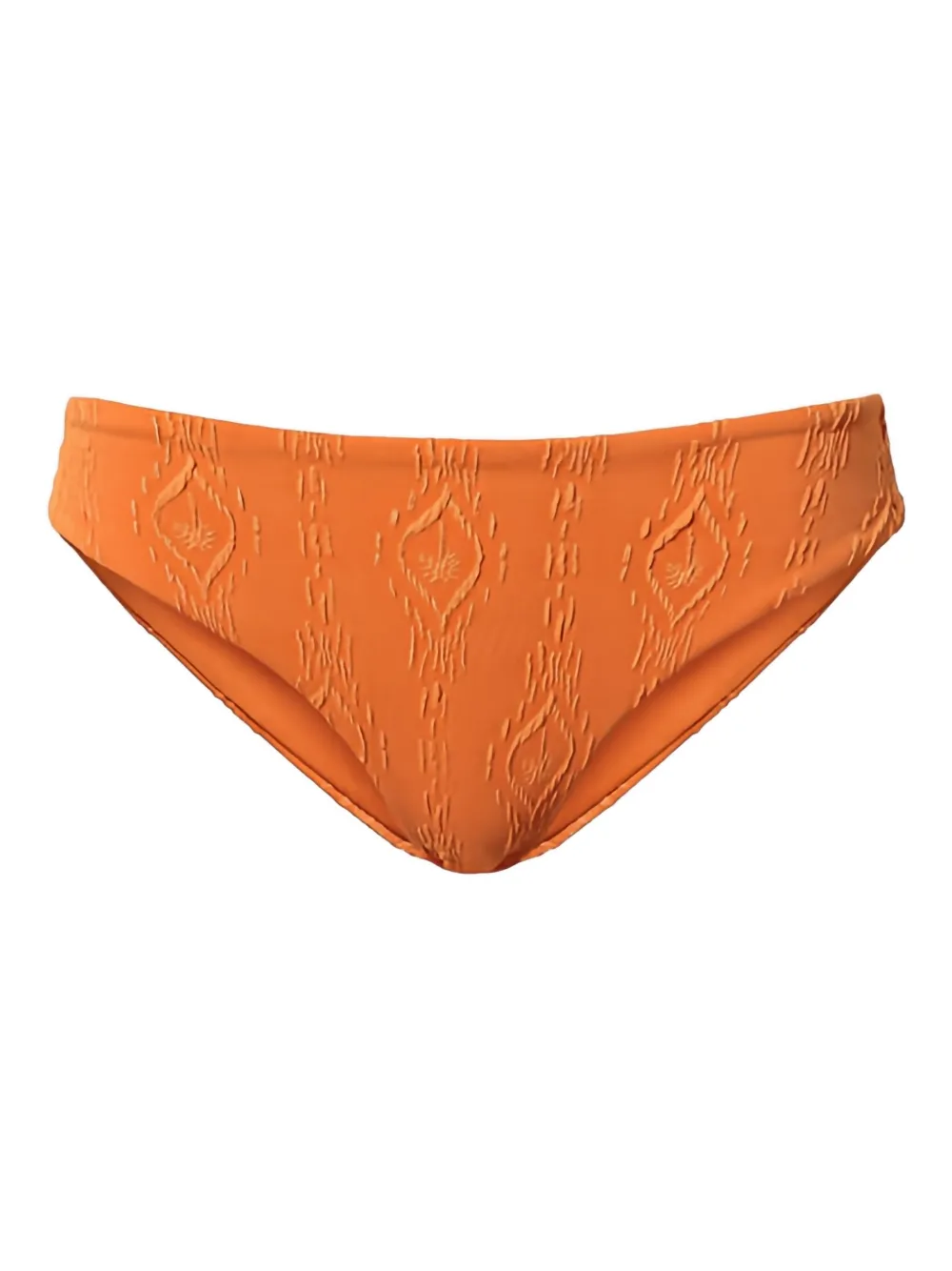 Twinset Embossed-pattern Bikini Bottom In Orange
