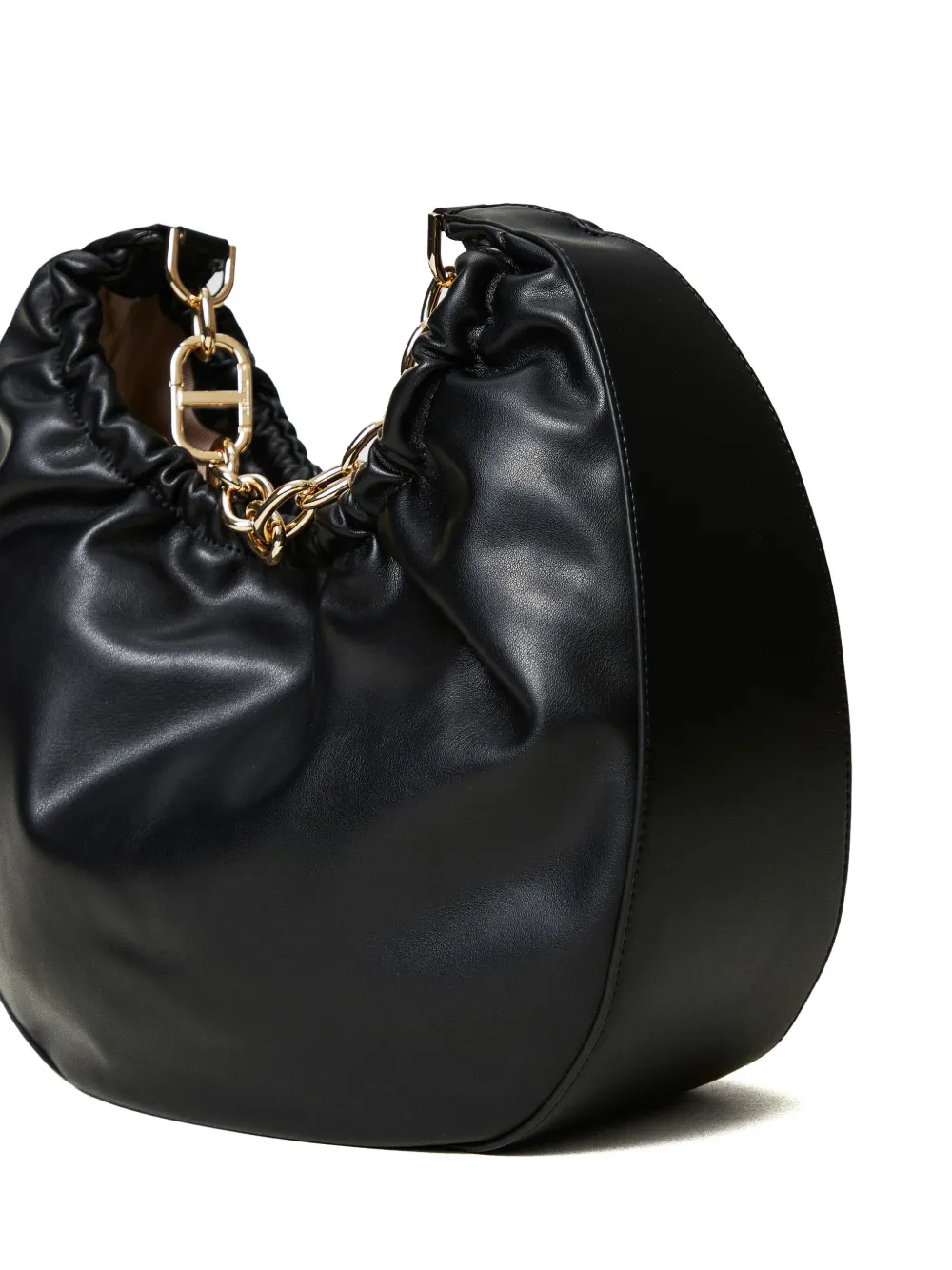 TWINSET Croissant shopper Zwart