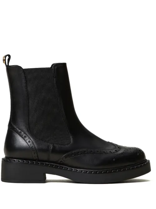 Bottines chelsea en cuir 40 mm - TWINSET - Modalova