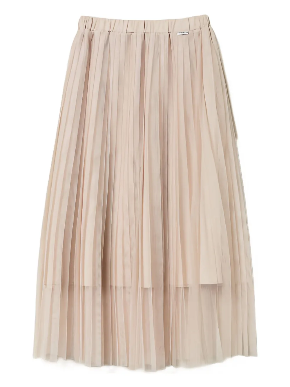 Twinset Pleated Midi Skirt In Green