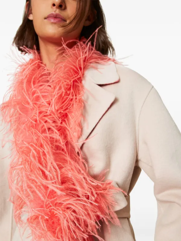 FLUFFY long muffler ☆ PINK Extra Long Pink Fuzzy Mohair Scarf Handmade Fuzzy Shawl