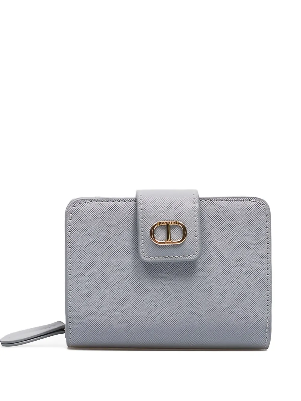 TWINSET flap-fastening logo wallet | Blue | Image 1