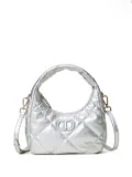 TWINSET padded quilted tote bag - Silver