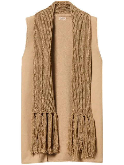 TWINSET fringe knitted scarf 242TO5381 - 0