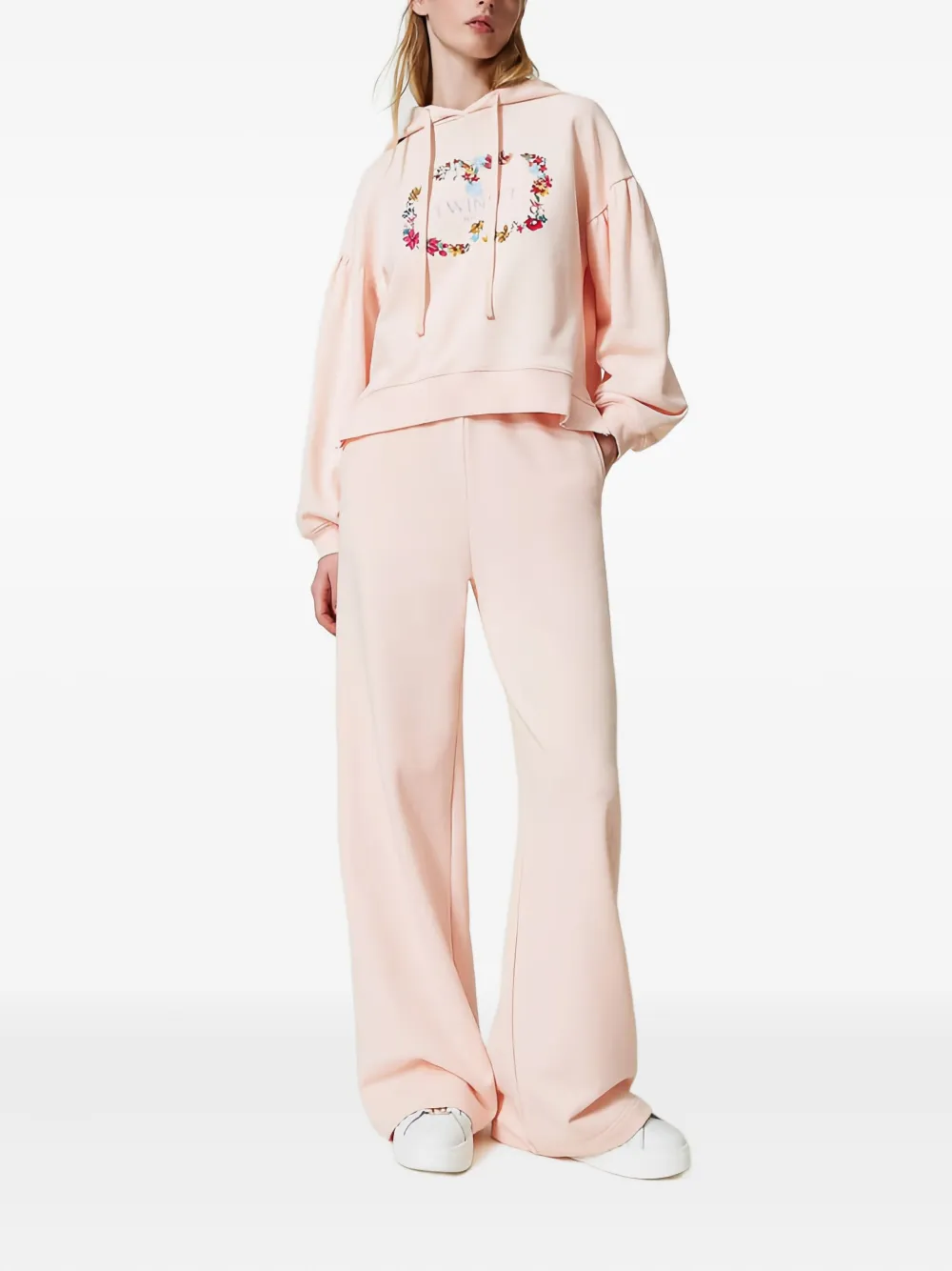 TWINSET floral-embroidered hooded tracksuit | Sweatpants | Image 2