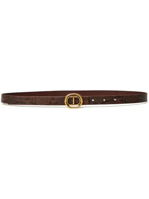 TWINSET logo-plaque belt 