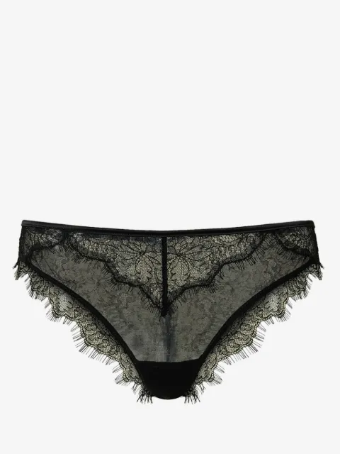 TWINSET Lace Tulle Brazilian briefs