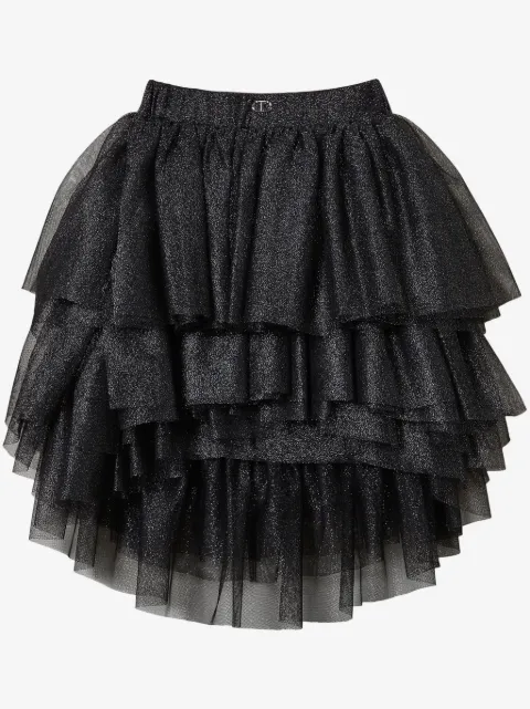 TWINSET Kids lurex tulle skirt
