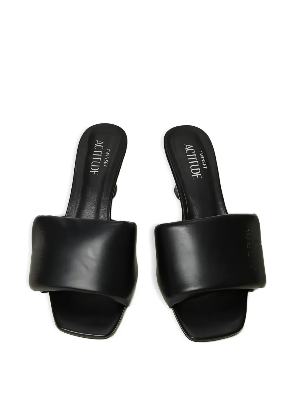 TWINSET padded-upper heeled sandals Black
