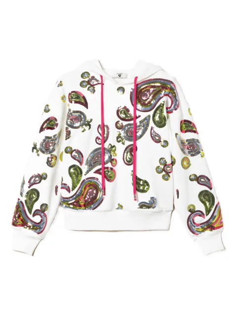 TWINSET paisley sequin-embellished sweatshirt