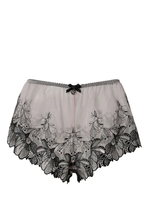 TWINSET Calcinha com tule e bordado floral