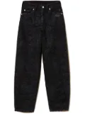 TWINSET snake-print jeans - Black