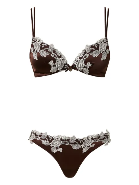 TWINSET floral-lace lingerie set
