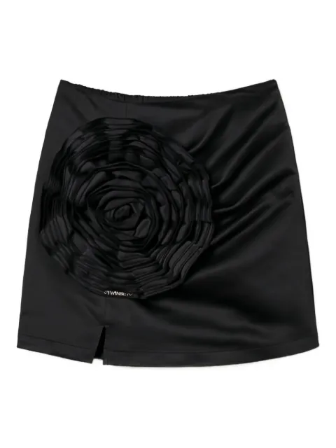 TWINSET Kids rose-applique duchesse skirt