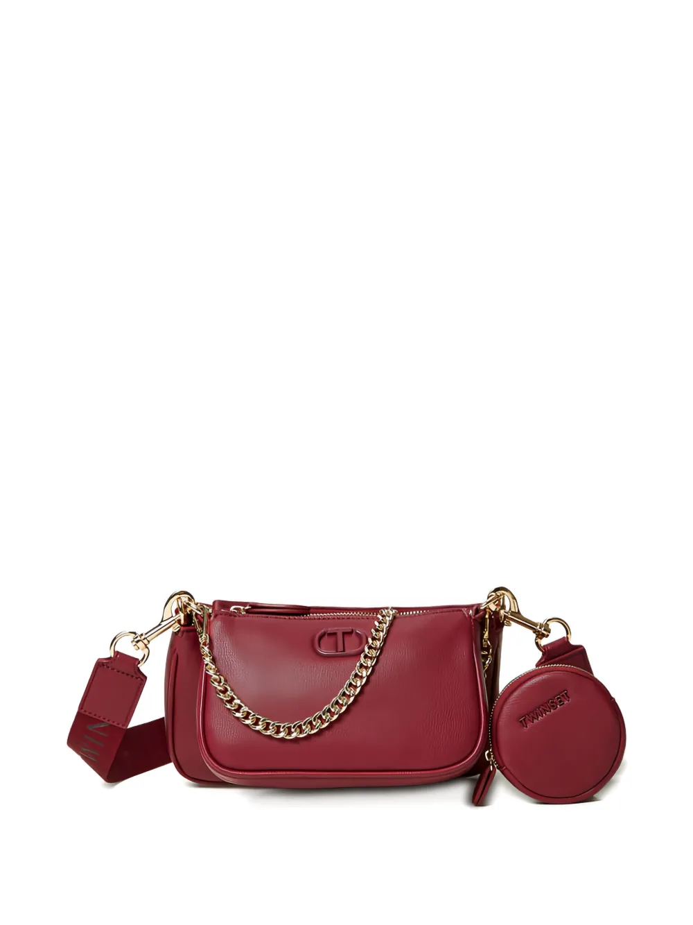 Twinset Together Chain-handle Shoulder Bag In Red