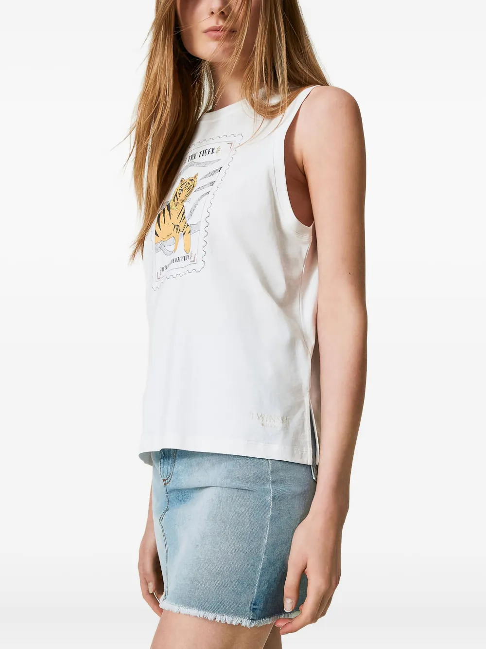 TWINSET tiger-print sleeveless vest | Vests & Tank Tops | Image 2