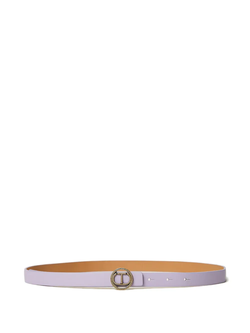 TWINSET Oval-T buckle belt | Purple | Image 1