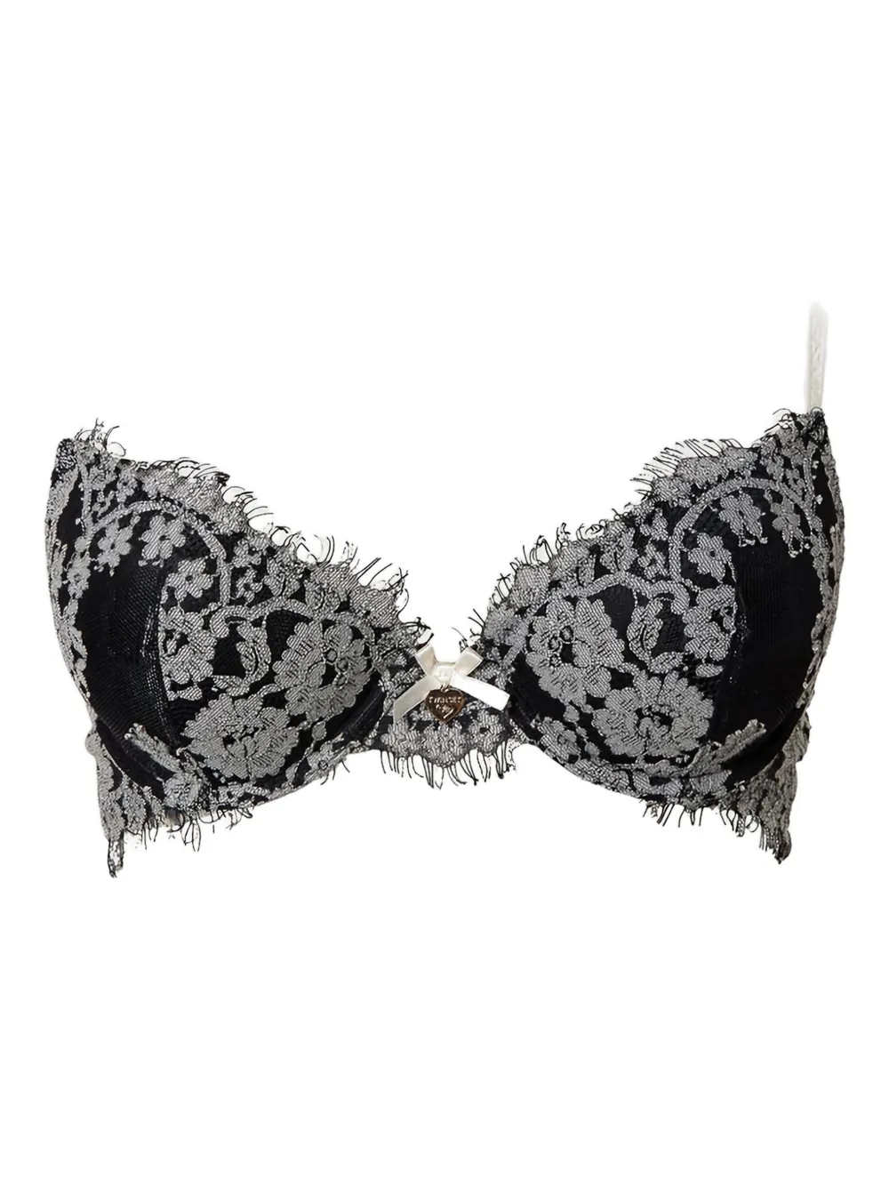 Twinset Lace Push-up Bra In Black