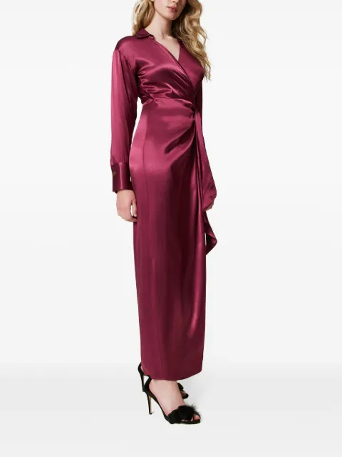 TWINSET satin-finish wrap dress 242TF2121 - 2