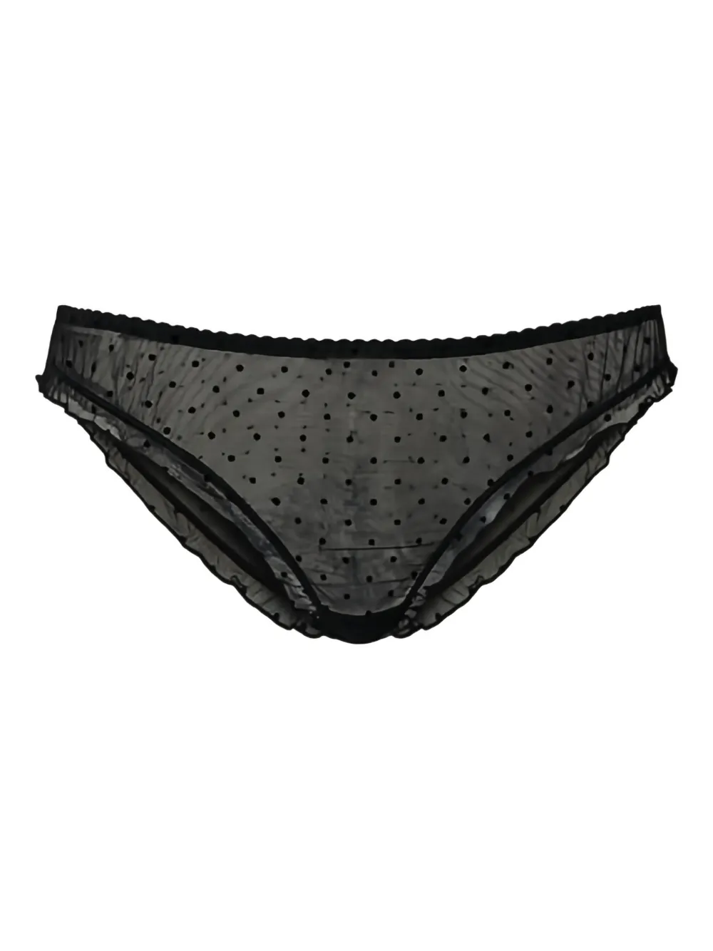 TWINSET Plumetis tulle briefs | Black | Image 1