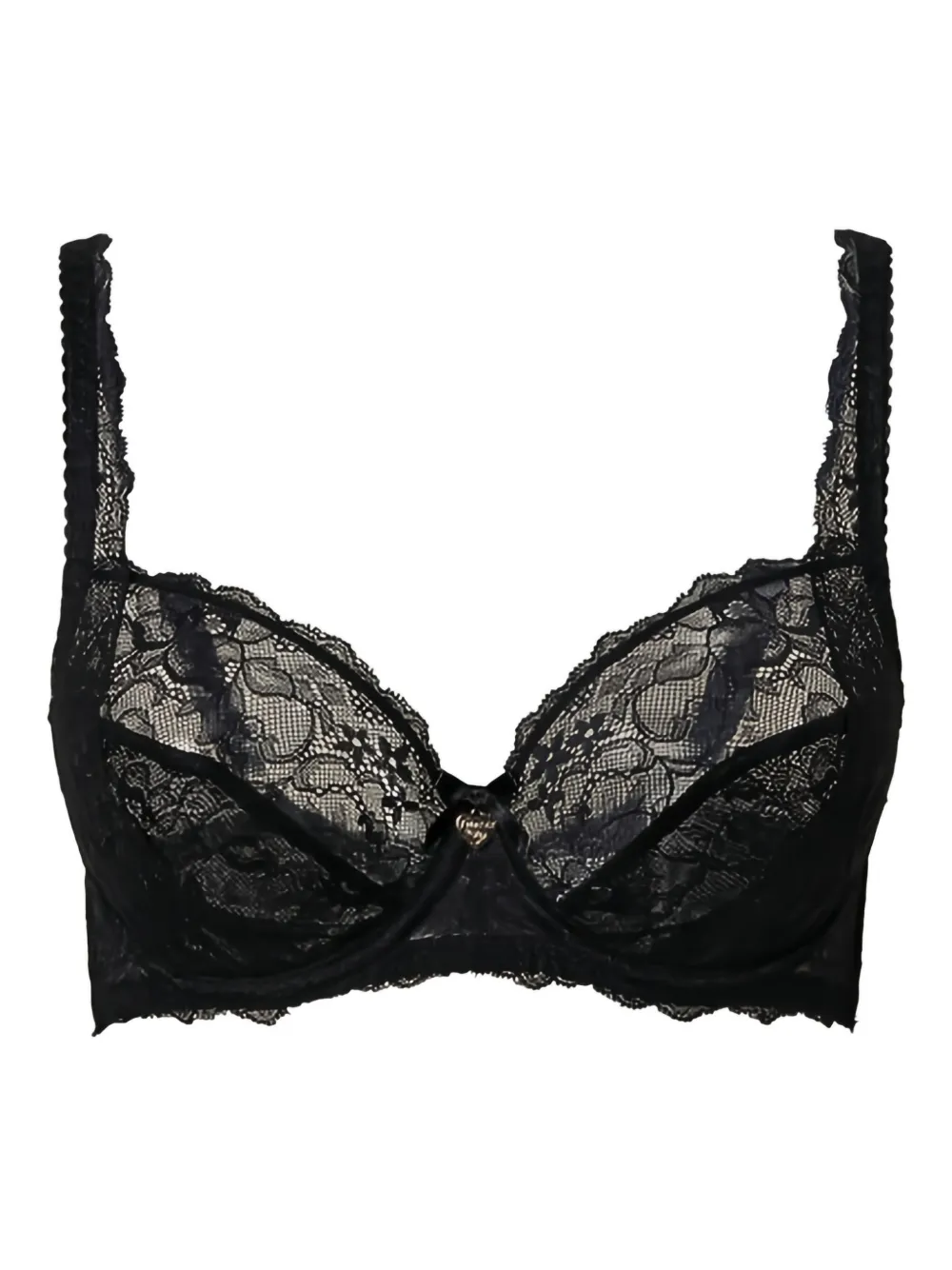 Twinset Rodace Lace Underwire Bra In Black