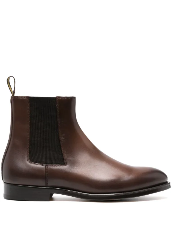 Brown Guy Leather Chelsea Boot Men's Brown Dark Leather Chelsea