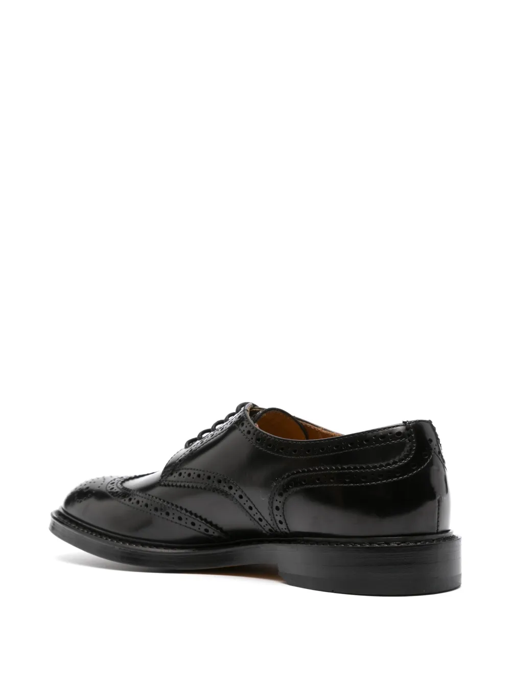 Doucal's leather brogues Black