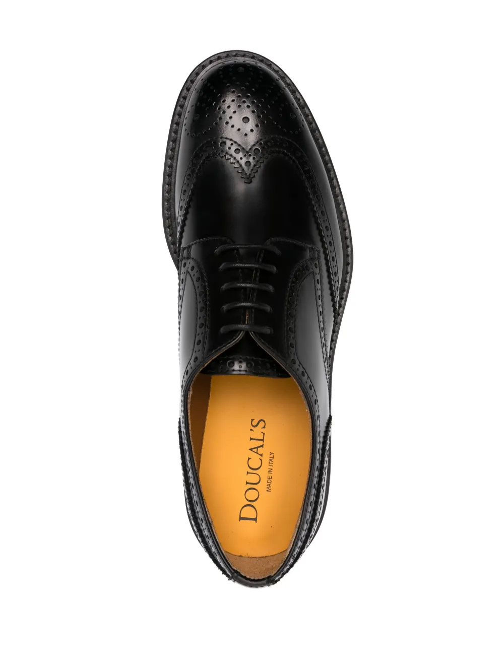 Doucal's leather brogues Black