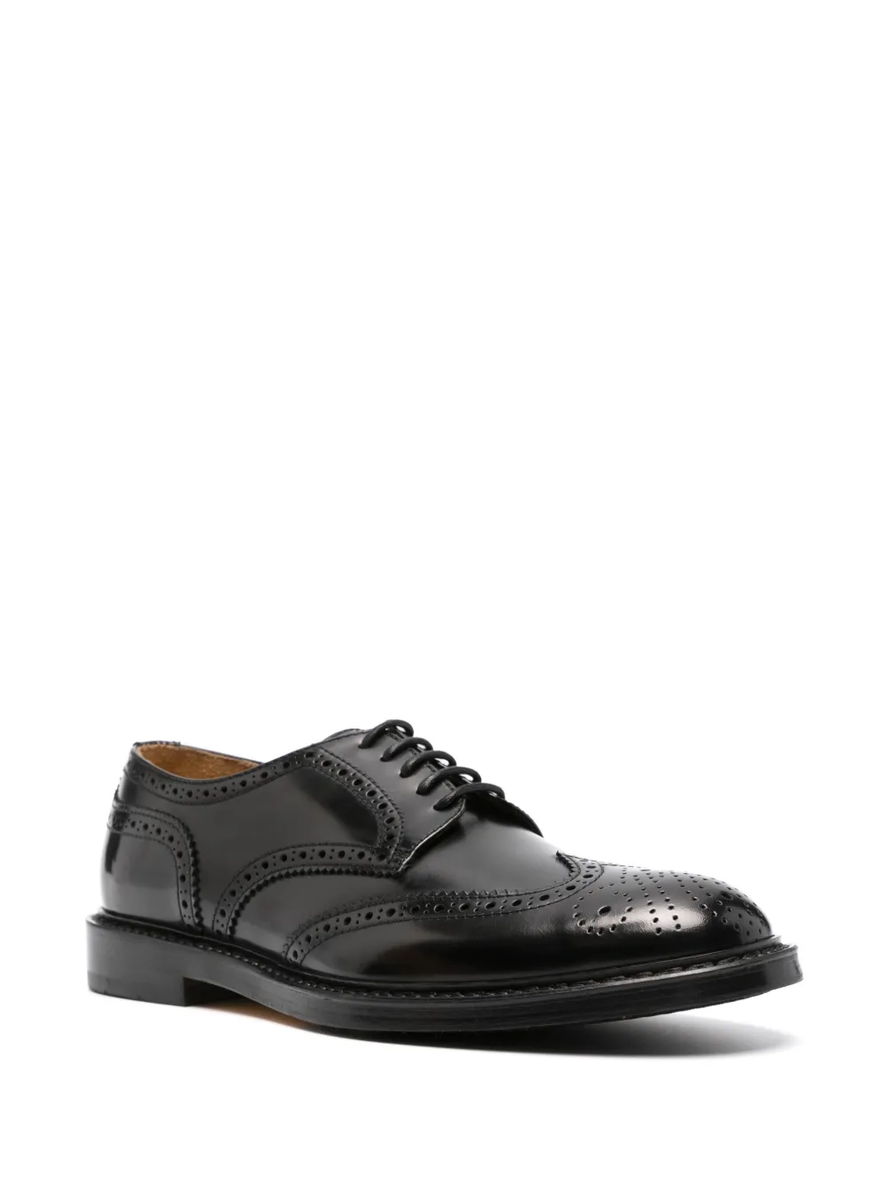 Doucal's leather brogues - Zwart