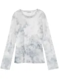 Low Classic abstract pattern-print top - Grey