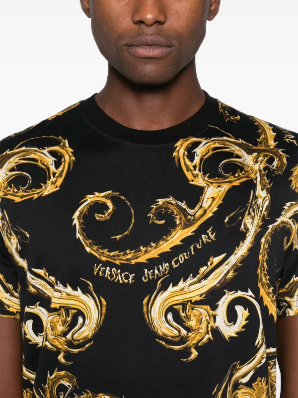 Versace Jeans Couture Chromo Couture T-shirt | Black | FARFETCH IN 