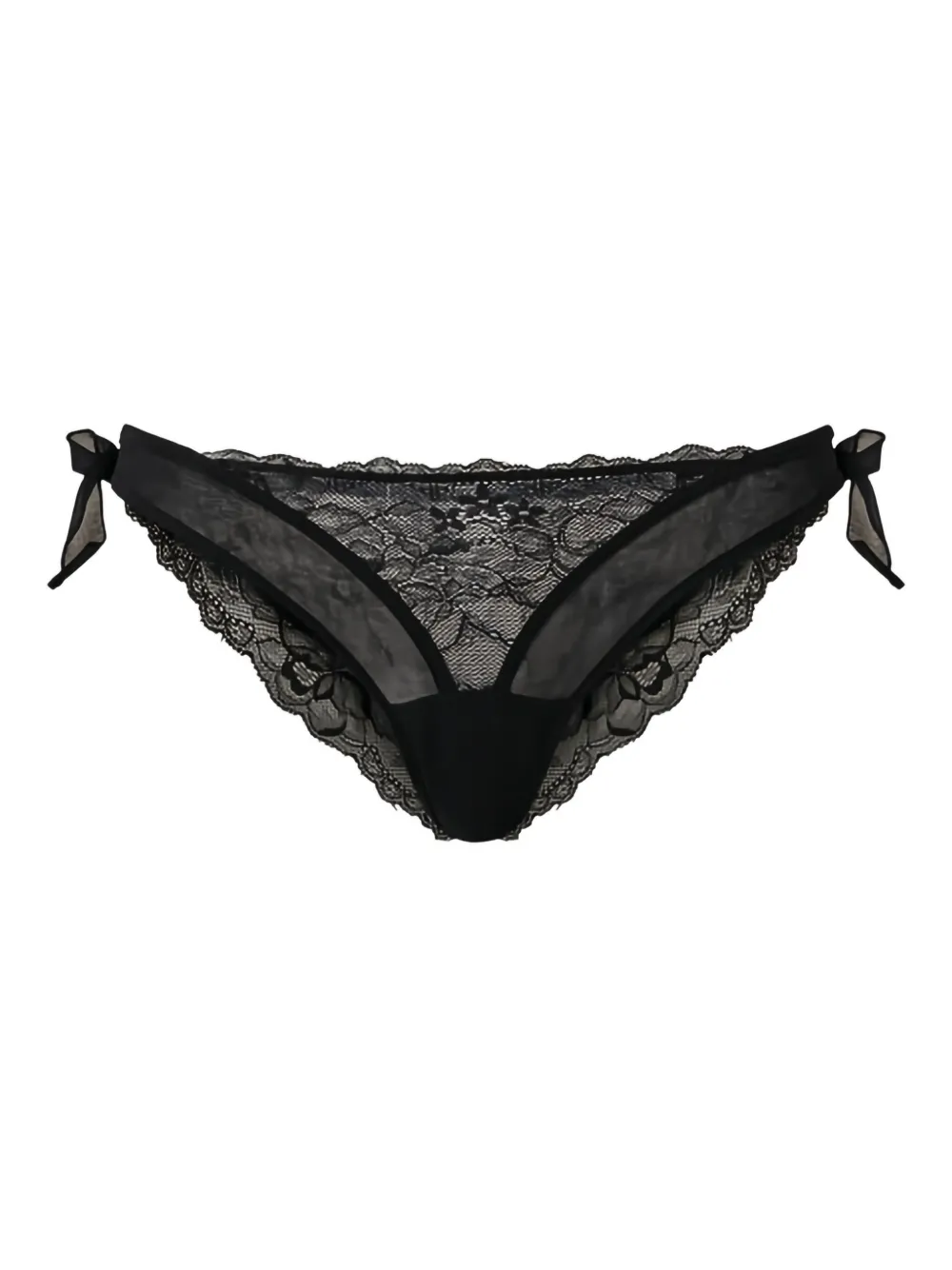 TWINSET lace bow-detail briefs | Black | Image 1