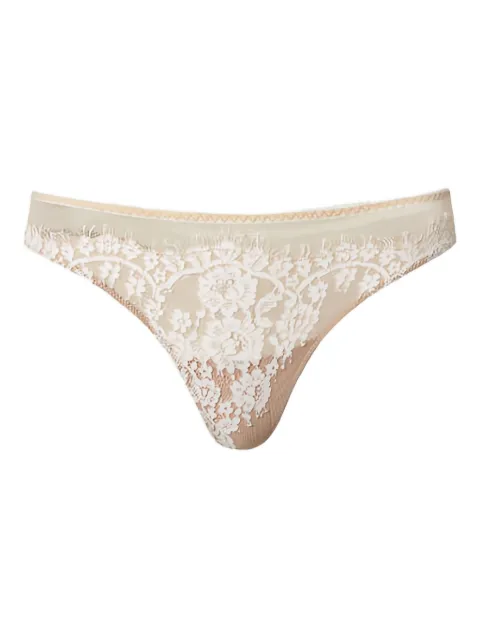 TWINSET lace tulle thong