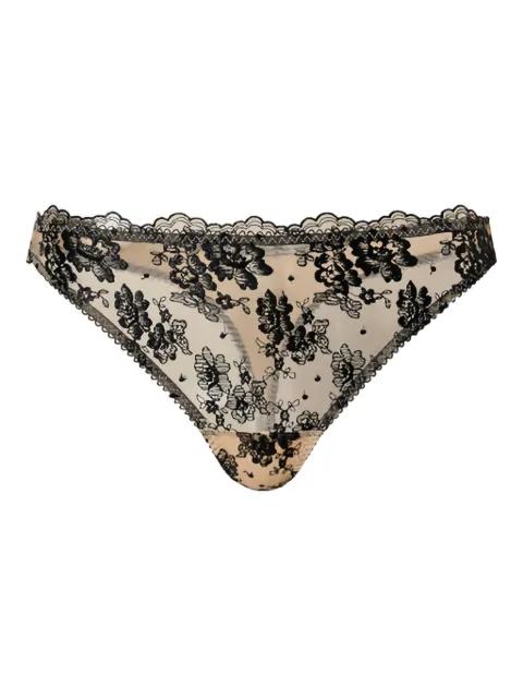 TWINSET embroidered tulle thong