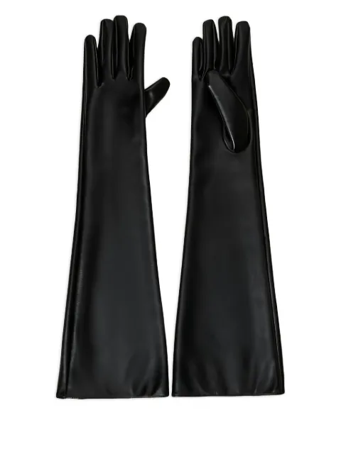 TWINSET long leather-effect gloves