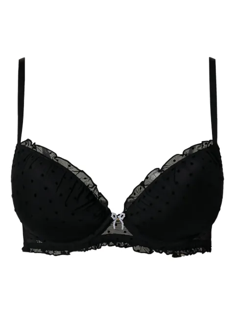 TWINSET spotted tulle push-up bra