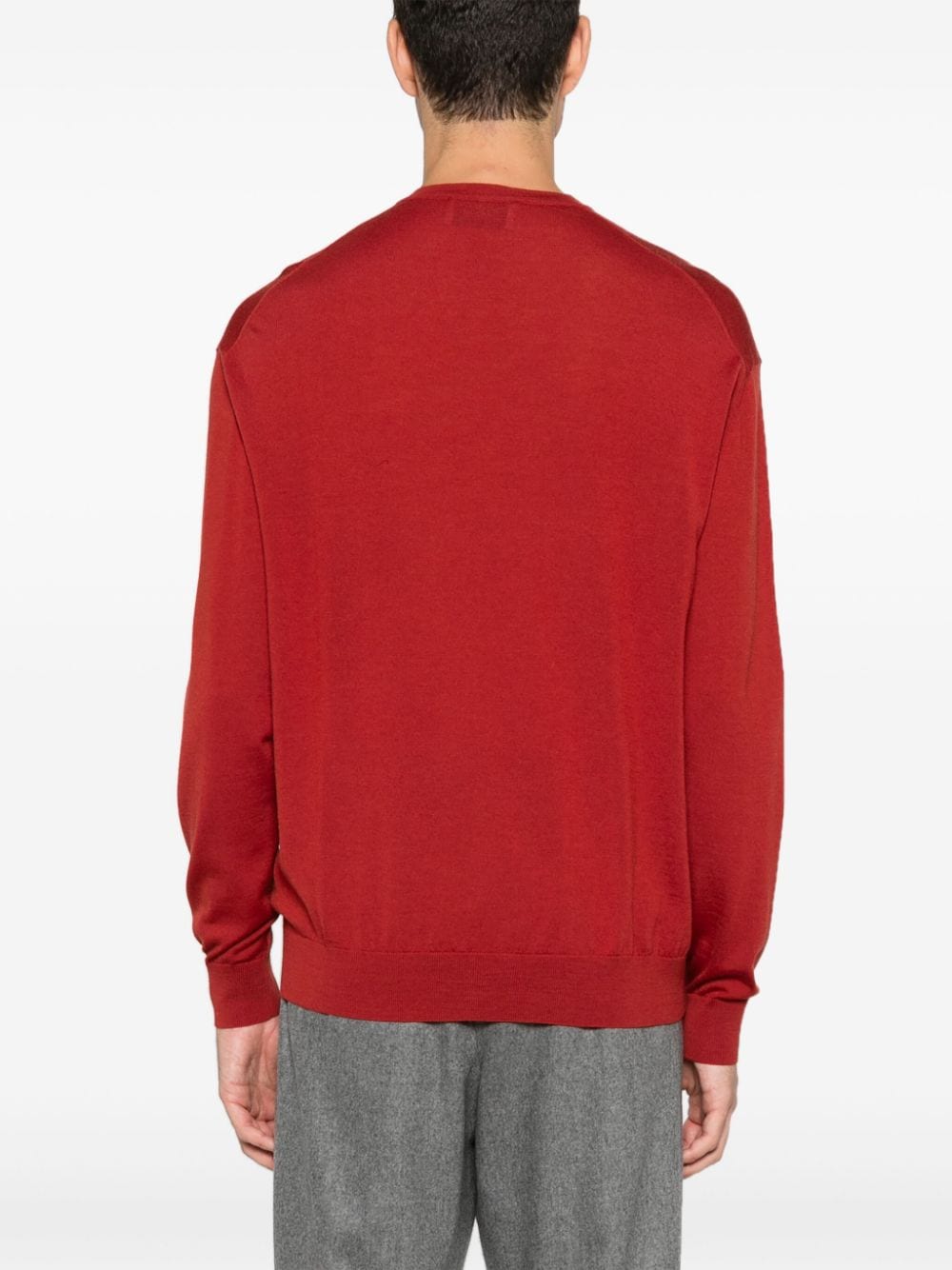 Shop D4.0 Wool Sweater In Red