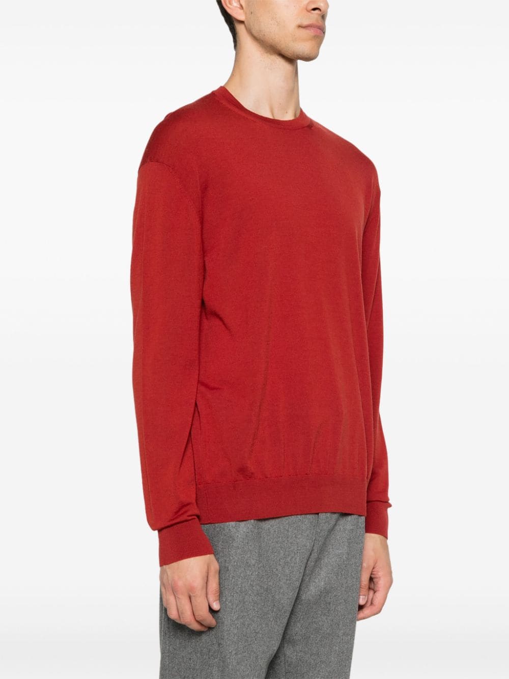 Shop D4.0 Wool Sweater In Red