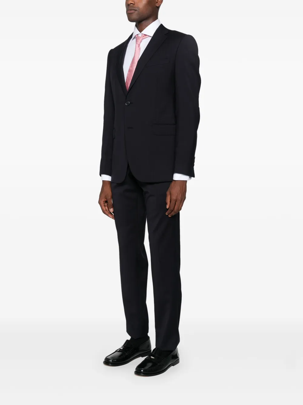 Emporio Armani Virgin-wool Suit In Grey
