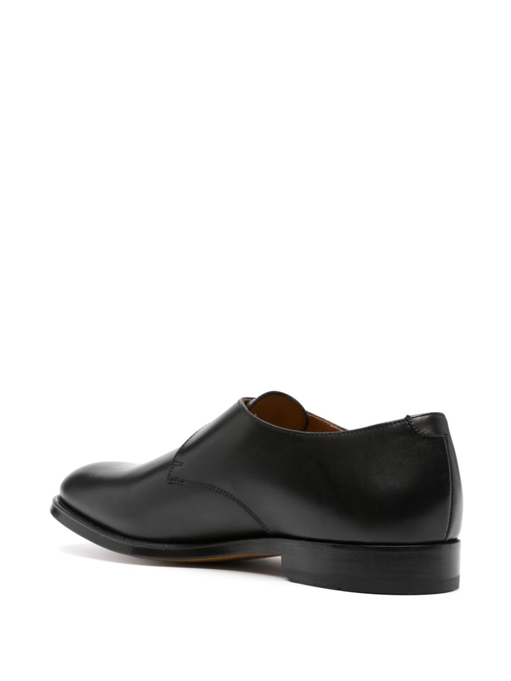 Doucal's leather monk shoes Black