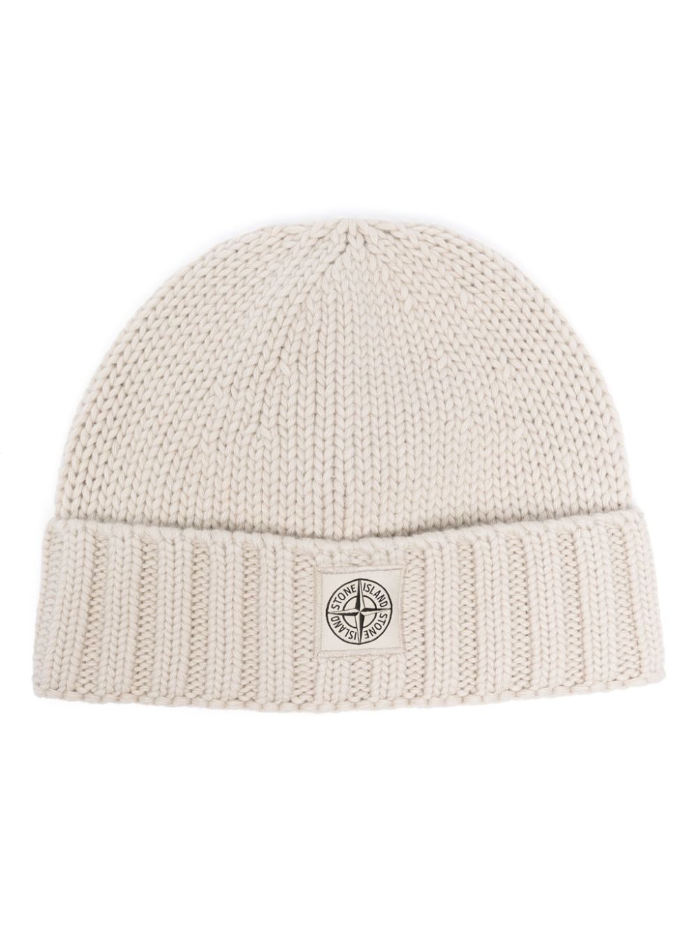 logo-tag beanie hat