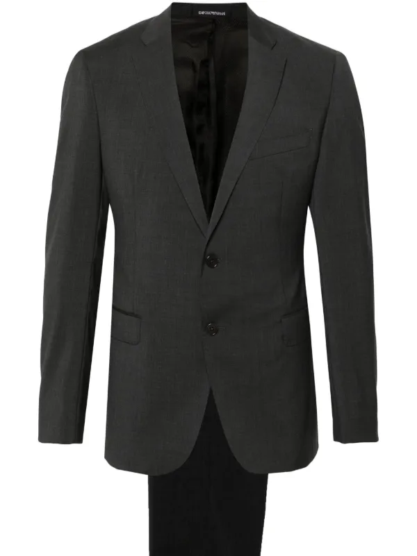 Emporio Armani ウールスーツ | グレー | FARFETCH JP